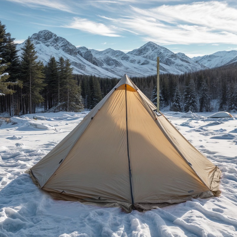 Outdoor Camping Solo - Tente de camping pyramidale ultra-légère à