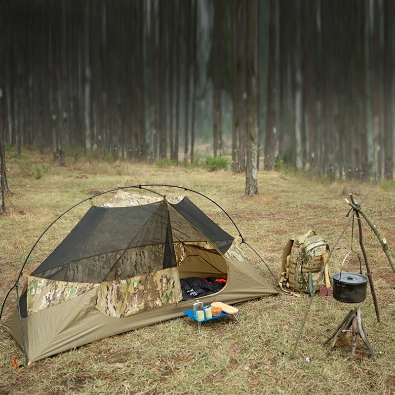 Outdoor Camping Solo - Tente tactique pour une personne, imperméable