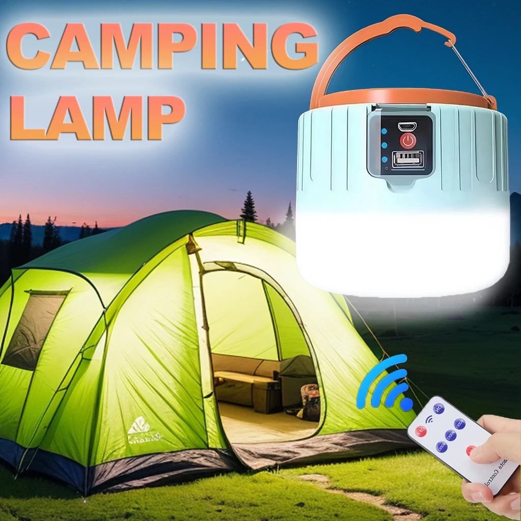 Outdoor Camping Lantern - Lanterne solaire de Camping LED Rechargeable,