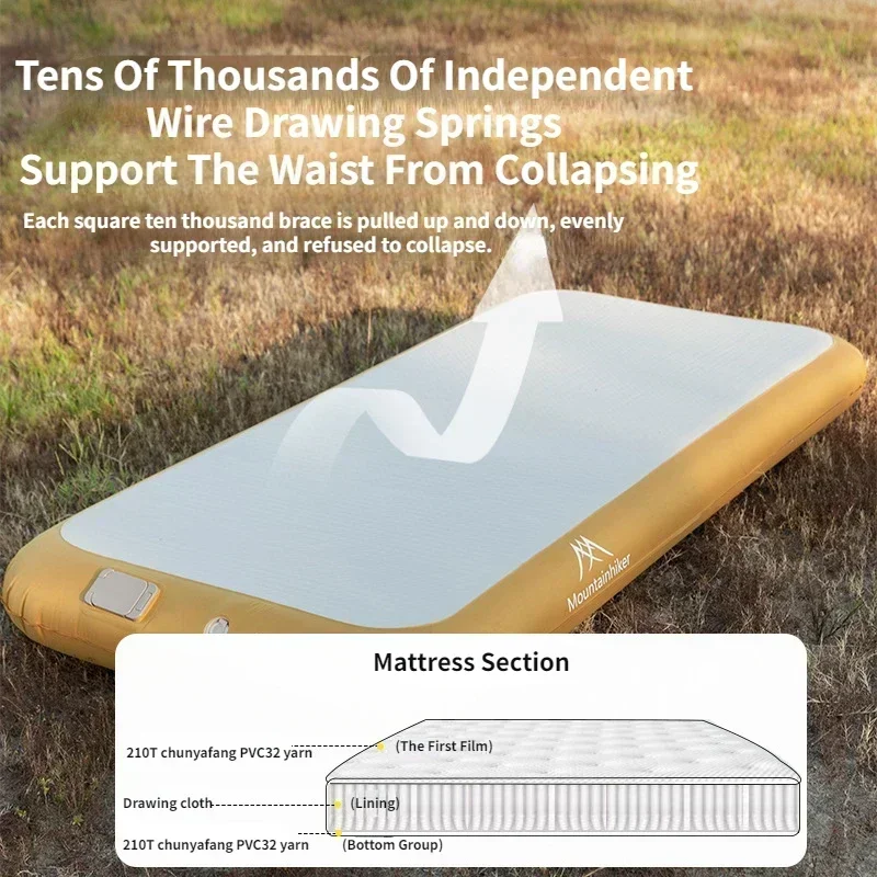 Outdoor Camping Mat - Matelas gonflable automatique Mountainhiker pour 2