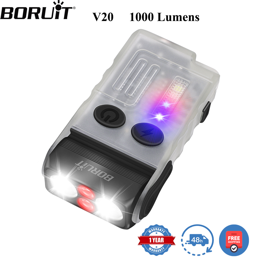 Outdoor Camping Lantern - BORUiT V20 Lampe torche LED EDC