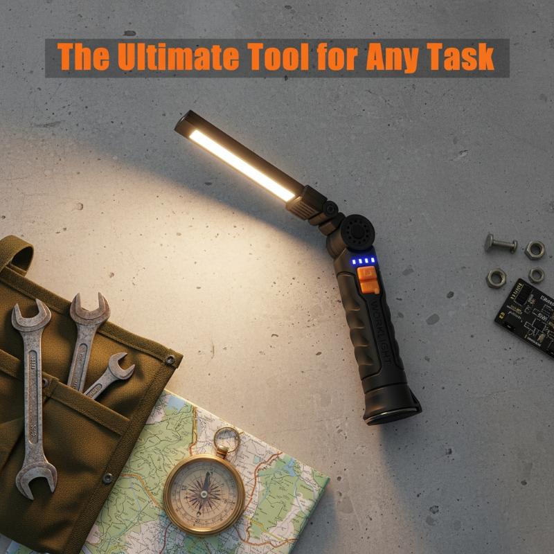 Outdoor Camping Jobs - Lampe de poche LED rechargeable avec
