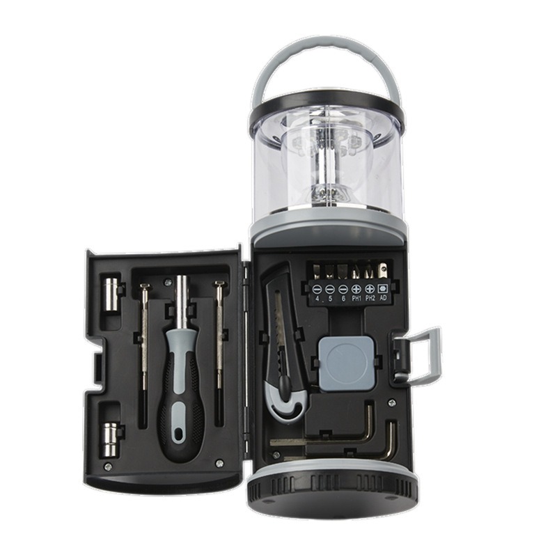 Outdoor Camping Bathroom - Lanterne de camping avec kit d'outils