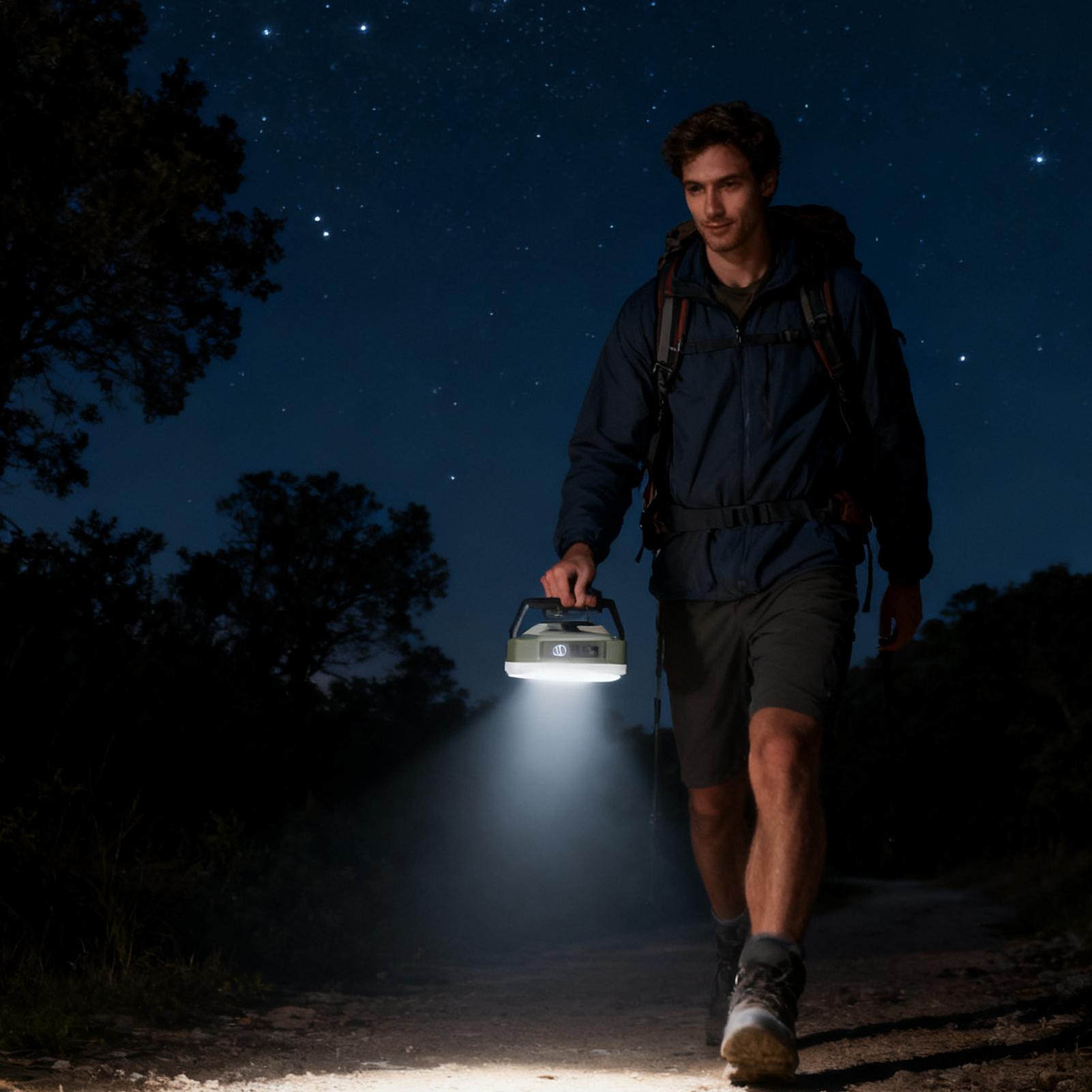 Outdoor Camping Jobs - Lanterne de Camping magnétique Rechargeable à