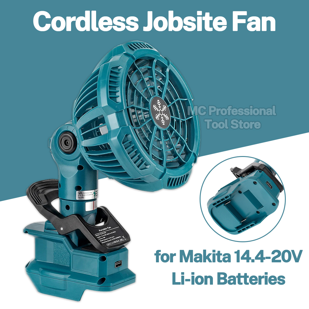 Outdoor Camping Jobs - Ventilateur portable à clipser pour batterie