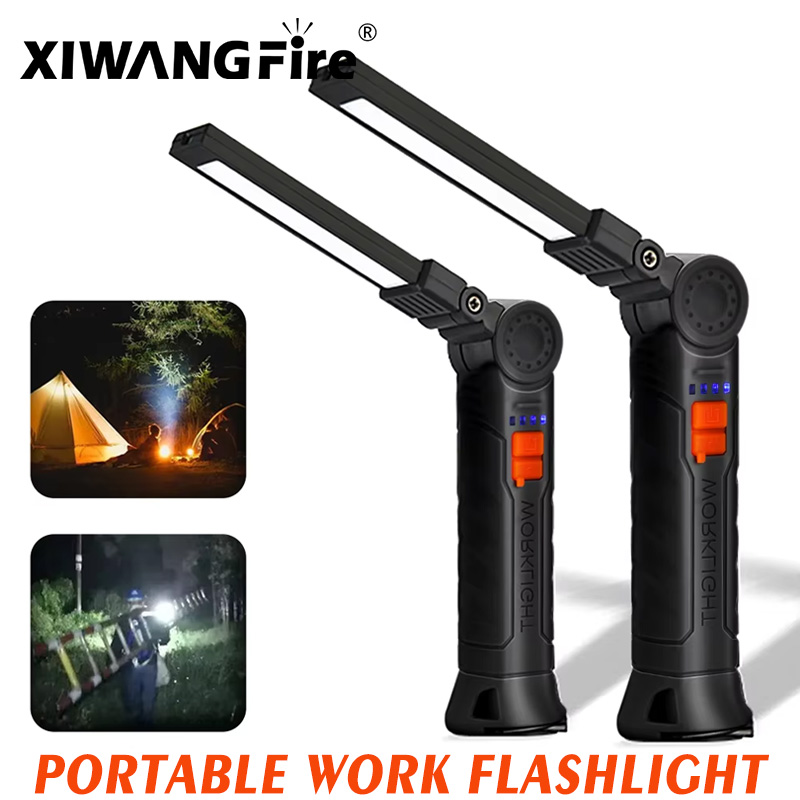 Outdoor Camping Jobs - Lampe de poche LED rechargeable, aimant