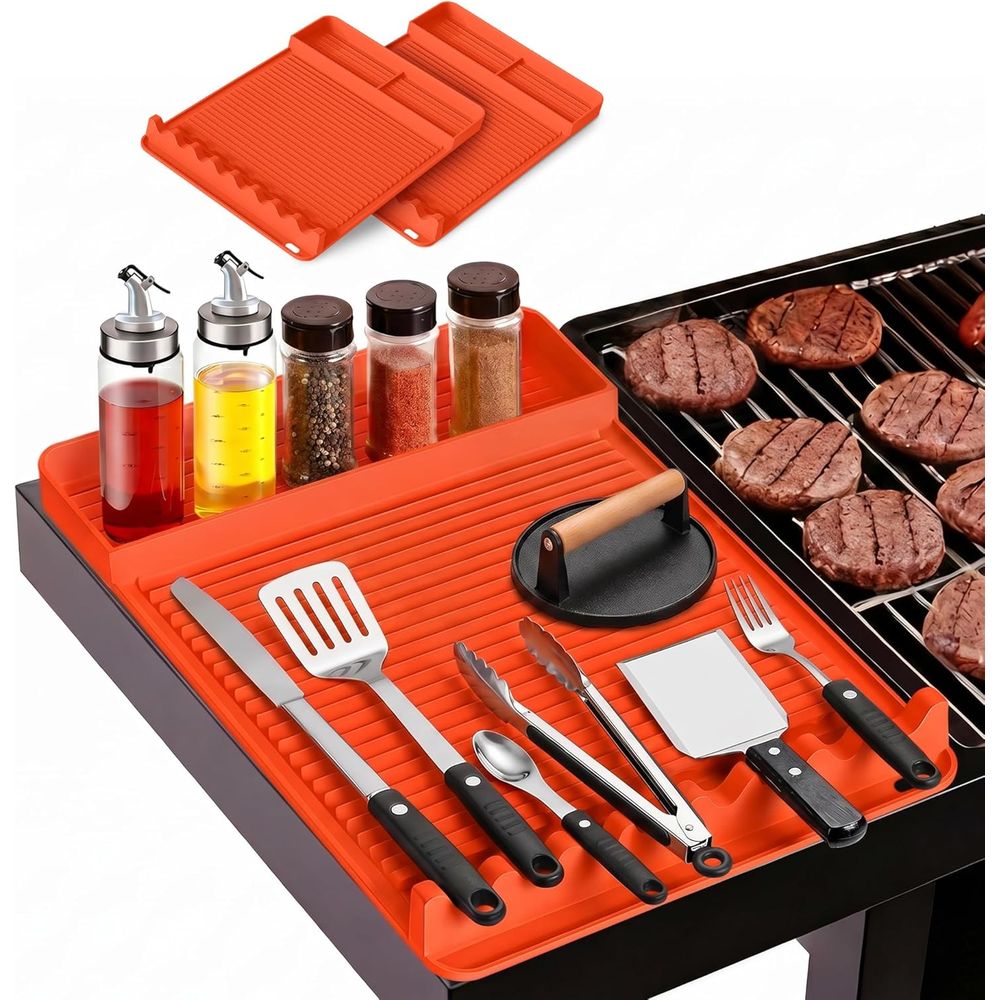 Outdoor Camping Mat - Tapis de barbecue en silicone résistant