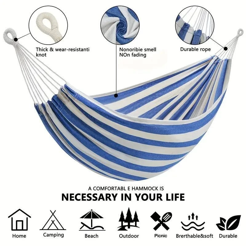 Hamac en toile sans bâtonnets  - Bed Outdoor Camping avis et prix