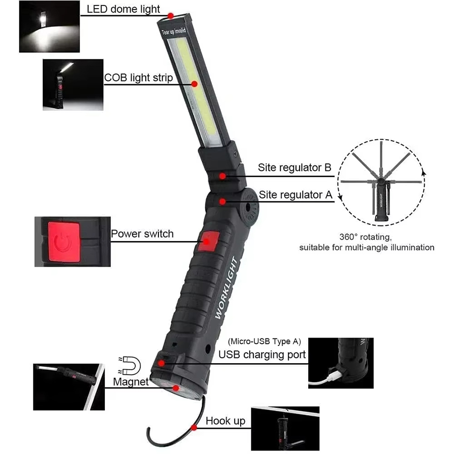 Lampe de poche LED Portable av - Outdoor Camping Lantern avis et prix