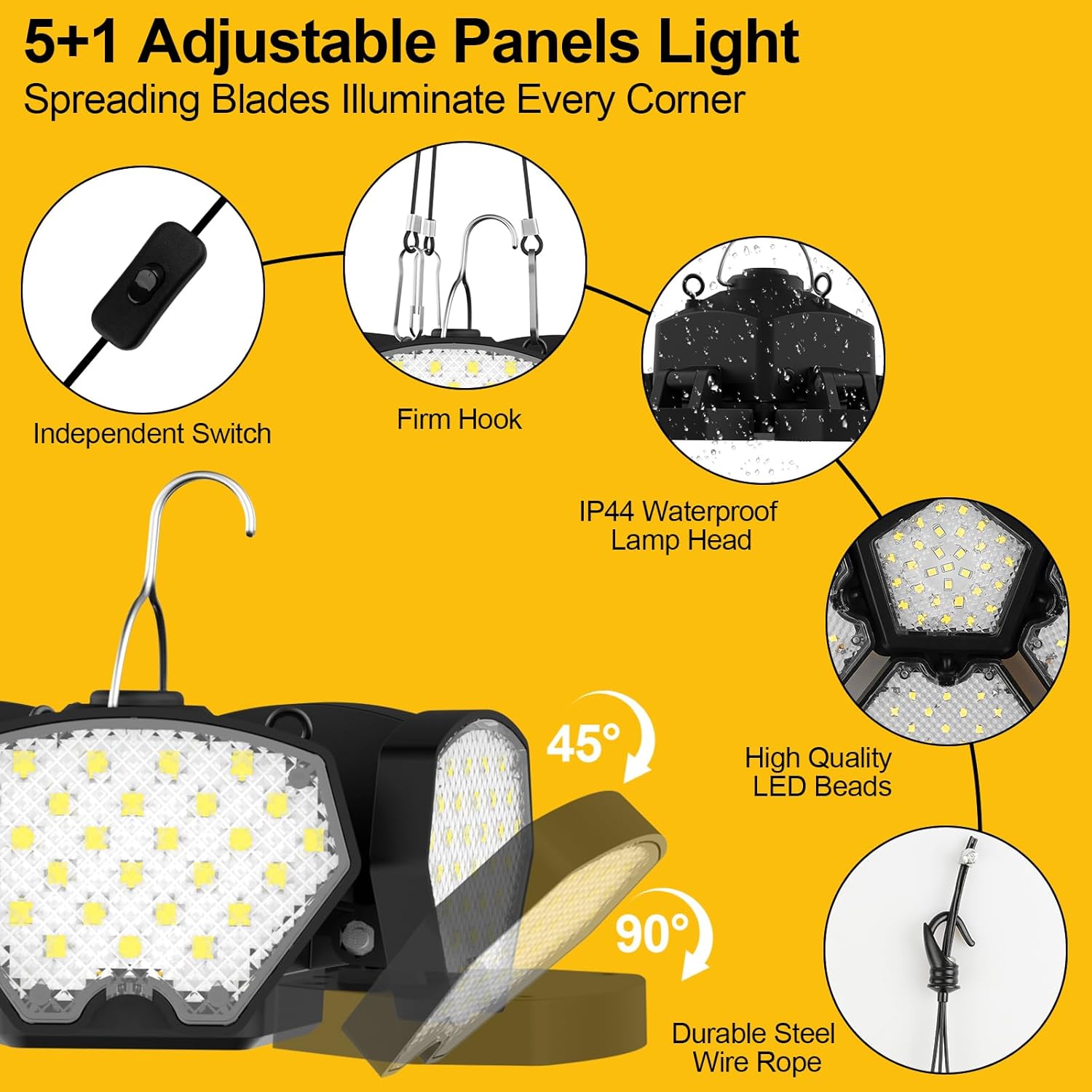 Lampe de chantier à piles, lam - Outdoor Camping Jobs avis et prix