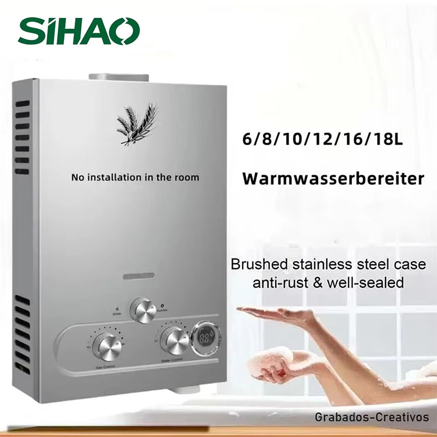 SIHAO 12L 16L 18L GPM GPL gaz  - Outdoor Camping Bathroom avis et prix