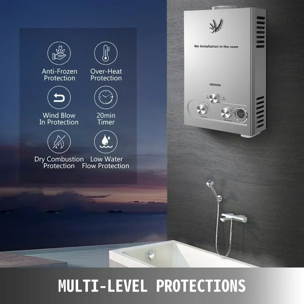 SIHAO 12L 16L 18L GPM GPL gaz  - Outdoor Camping Bathroom avis et prix