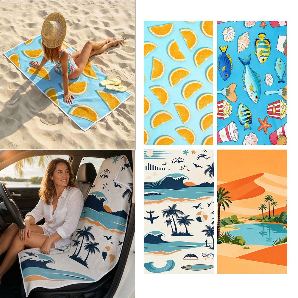 Serviette de plage 2-en-1, hou - Outdoor Camping Mat avis et prix