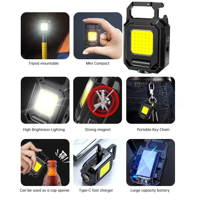 Mini lampe de poche porte-clés - Outdoor Camping Lantern avis et prix