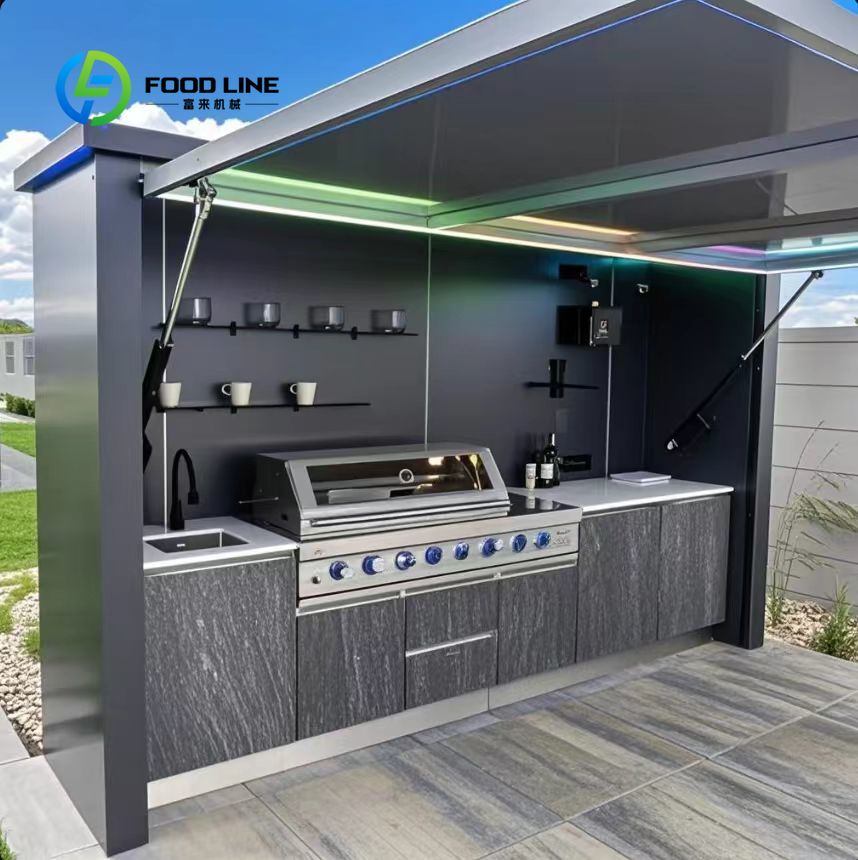 Chariot de cuisine portable pe - Outdoor Camping Kitchen With Sink avis et prix