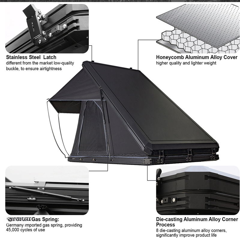 Tente de toit rigide en alumin - Outdoor Camping Van Tent avis et prix