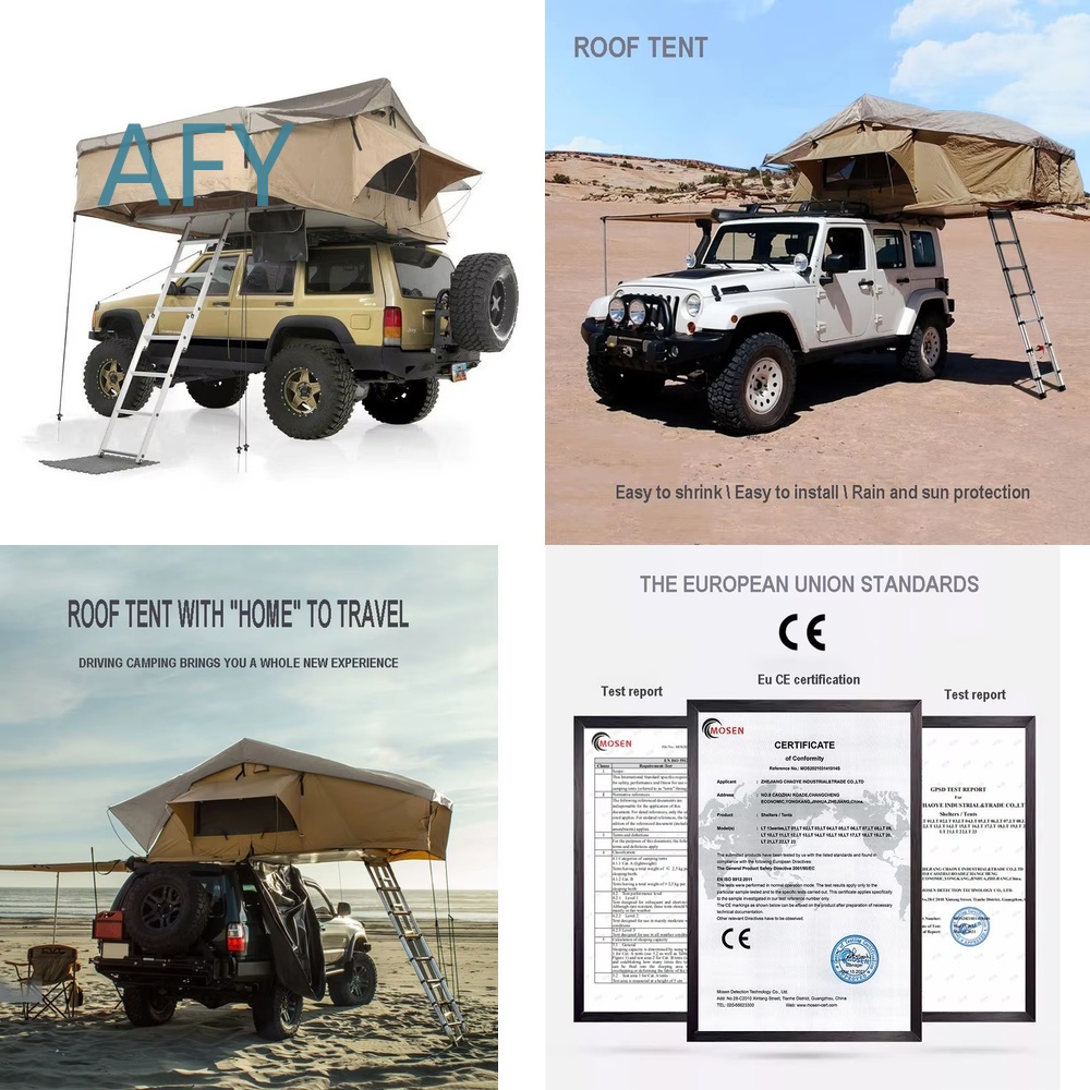 Tente de toit pliante automati - Outdoor Camping Van Tent avis et prix