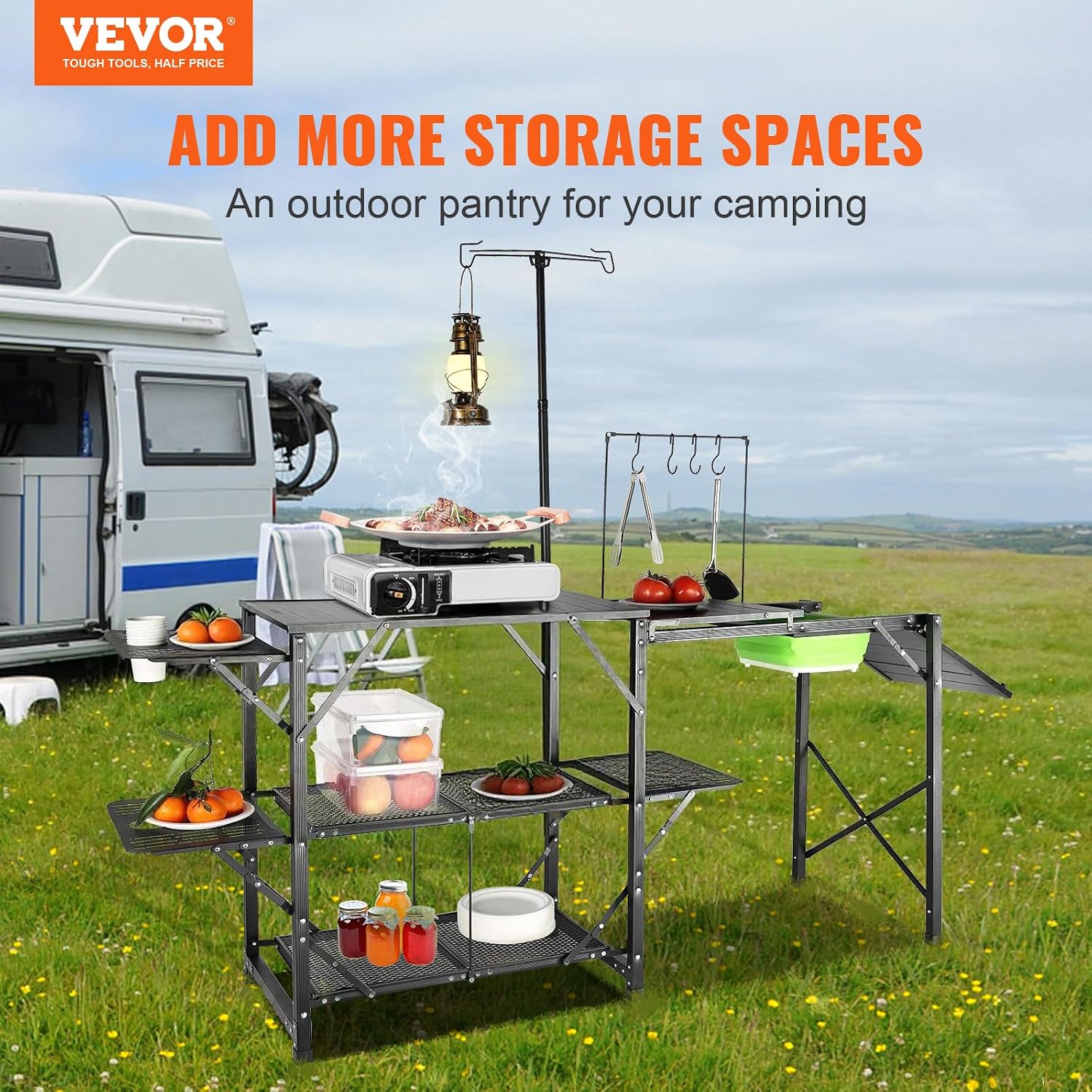 Table de cuisine de camping av - Outdoor Camping Kitchen With Sink avis et prix