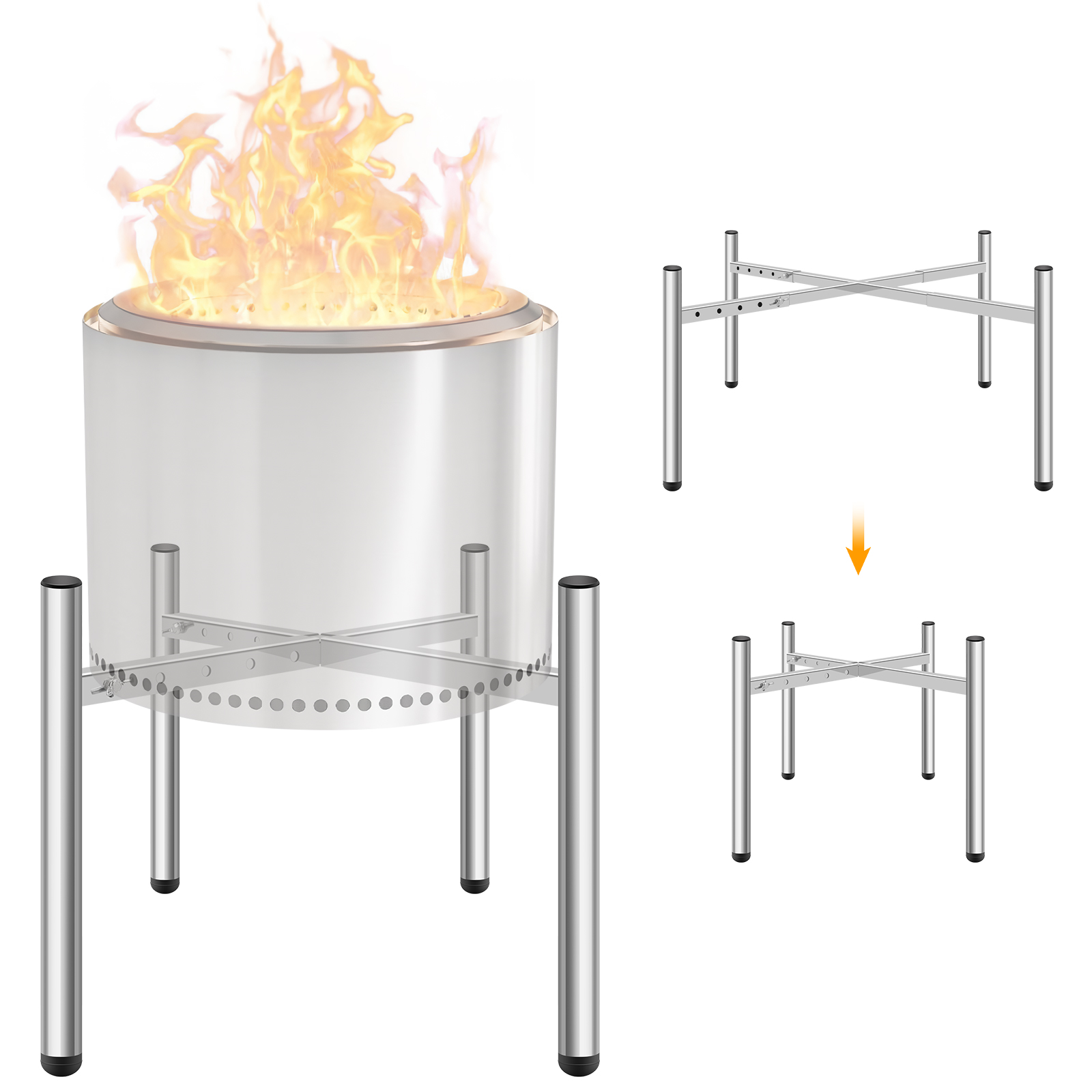 Support pour foyer de 15 à 27  - Outdoor Camping Solo avis et prix