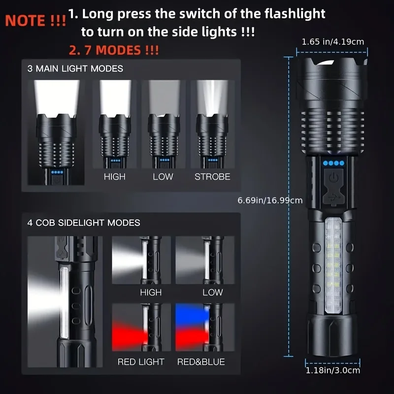 Lampe torche LED puissante ave - Outdoor Camping Lantern avis et prix